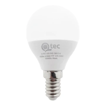 LED Żarówka Qtec P45 E14/5W/230V 4200K