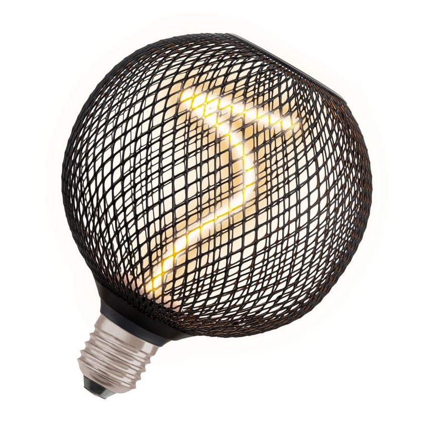 LED Żarówka ściemnialna DECOR FILAMENT G125 E27/3,5W/230V 1800K czarna - Osram