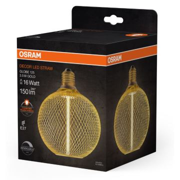 LED Żarówka ściemnialna DECOR  FILAMENT G125 E27/3,5W/230V 1800K złota - Osram