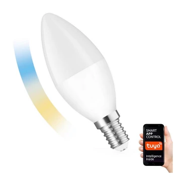 LED Żarówka ściemnialna E14/5W/230V 2700-6500K Wi-Fi Tuya