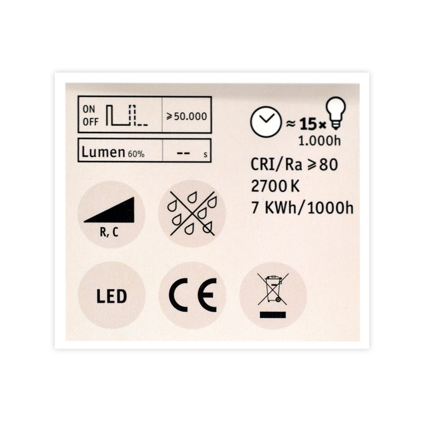 LED Żarówka ściemnialna GU10/7W/230V 2700K - Paulmann 28751