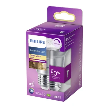 LED Żarówka ściemnialna Philips E27/6W/230V 2700K