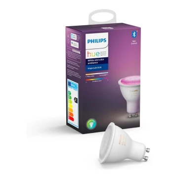 LED Żarówka ściemnialna Philips Hue WHITE AND COLOR AMBIANCE GU10/5,7W/230V 2000-6500K