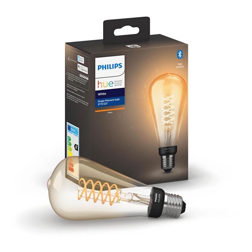 LED Żarówka ściemnialna Philips Hue WHITE FILAMENT ST72 E27/7W/230V 2100K