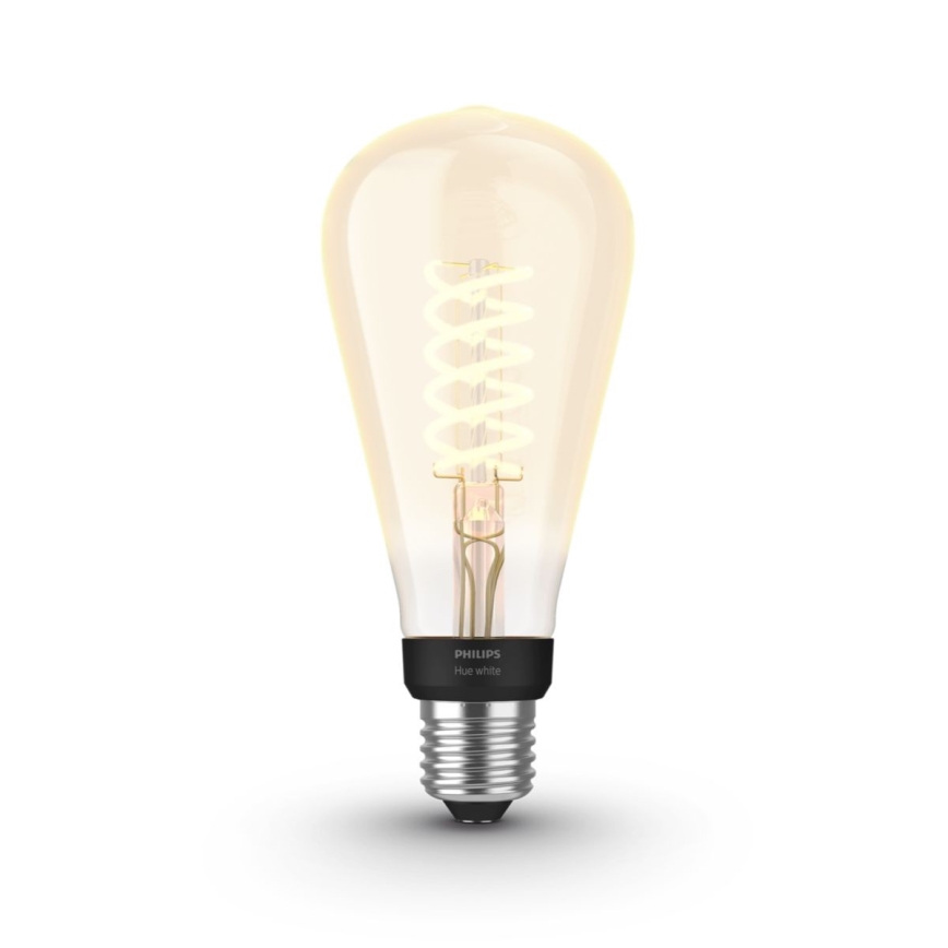 LED Żarówka ściemnialna Philips Hue WHITE FILAMENT ST72 E27/7W/230V 2100K