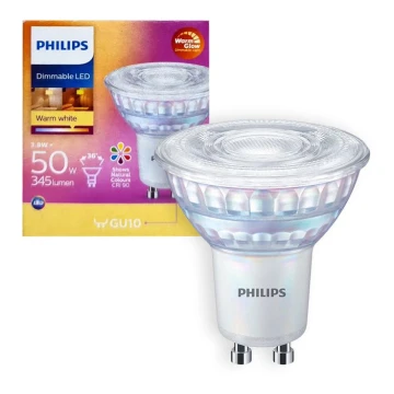 LED Żarówka ściemnialna Philips Warm Glow GU10/3,8W/230V 2200-2700K CRI 90