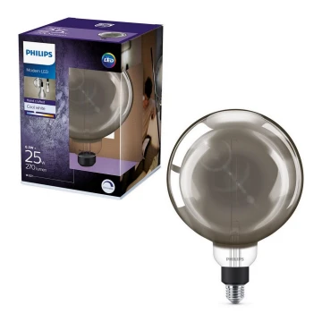 LED Żarówka ściemnialna SMOKY VINTAGE Philips G200 E27/6,5W/230V 4000K