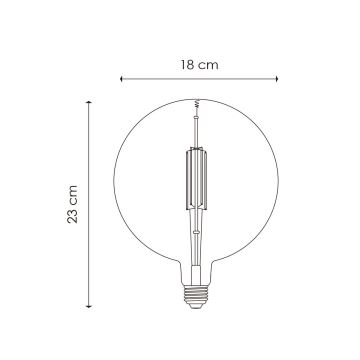 LED Żarówka ściemnialna VINTAGE EDISON G180 E27/4W/230V 2700K