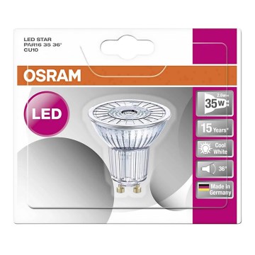 LED Żarówka STAR GU10/2,6W/230V 4000K - Osram