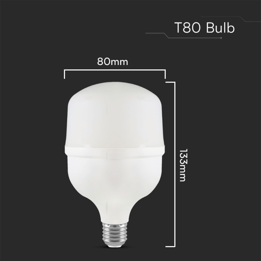 LED Żarówka T80 E27/20W/230V 4000K