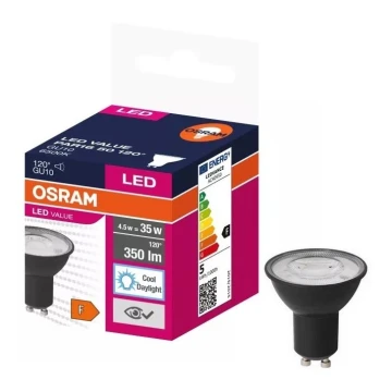 LED Żarówka VALUE PAR16 GU10/4,5W/230V 6500K 120° - Ledvance