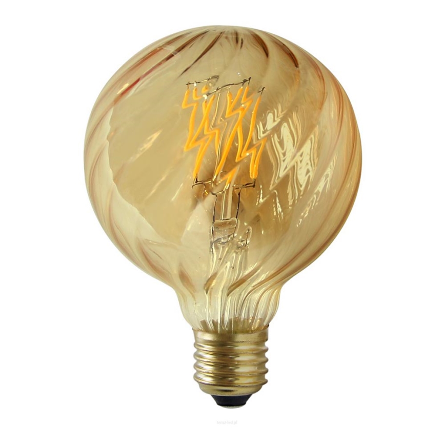 LED Żarówka VINTAGE AMBER G95 E27/4W/230V 2700K