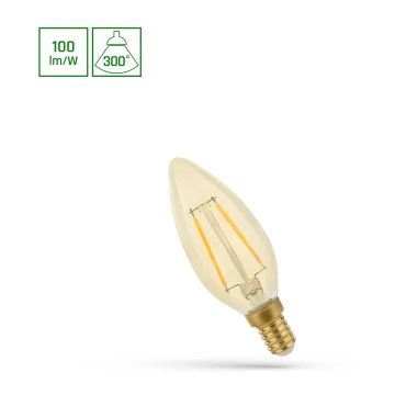 LED Żarówka VINTAGE C35 E14/5W/230V 2400K