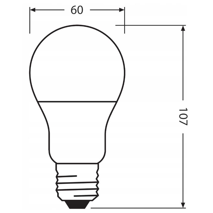 LED Żarówka wykonana z recyklowanego plastiku A60 E27/8,5W/230V 2700K - Ledvance