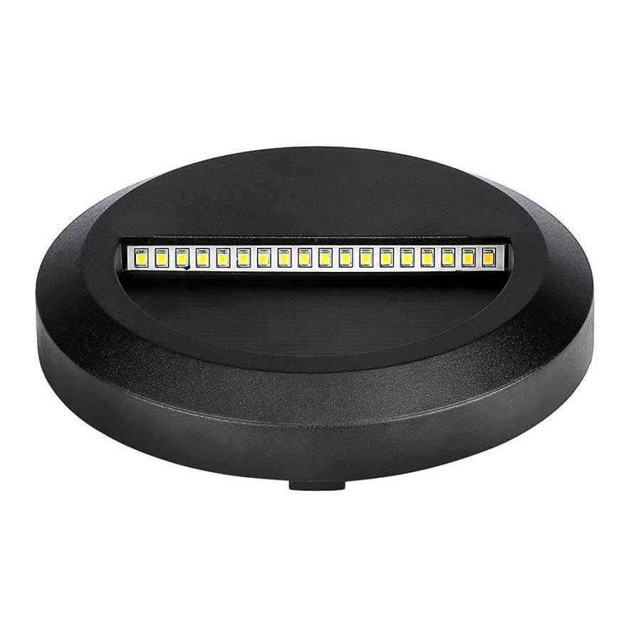 LED Zewnętrzne oświetlenie schodowe LED/2W/230V IP65 4000K czarny