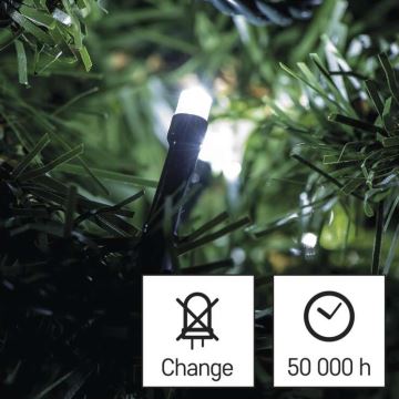 LED Zewnętrzny łańcuch bożonarodzeniowy 240xLED/8 trybów 29m IP44 zimna biel