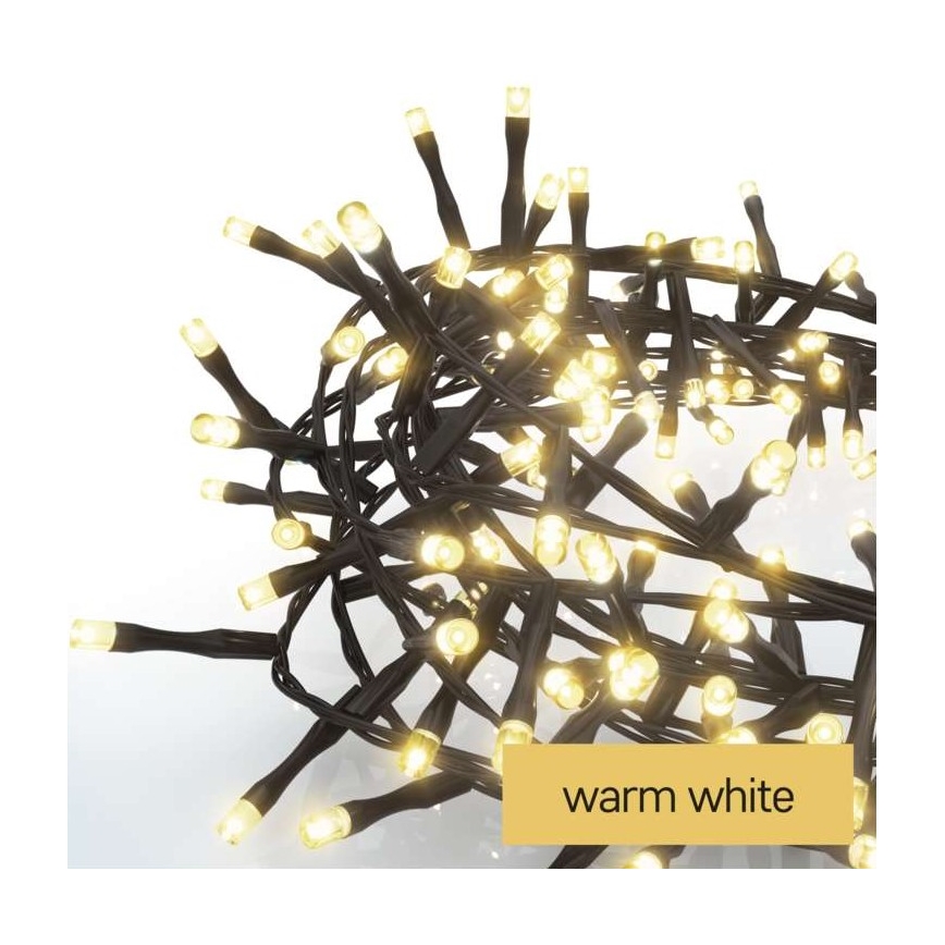 LED Żewnętrzny łańcuch bożonarodzeniowy 300xLED/11m IP44 ciepła biel