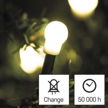 LED Zewnętrzny łańcuch bożonarodzeniowy 300xLED/35m IP44 ciepła biel