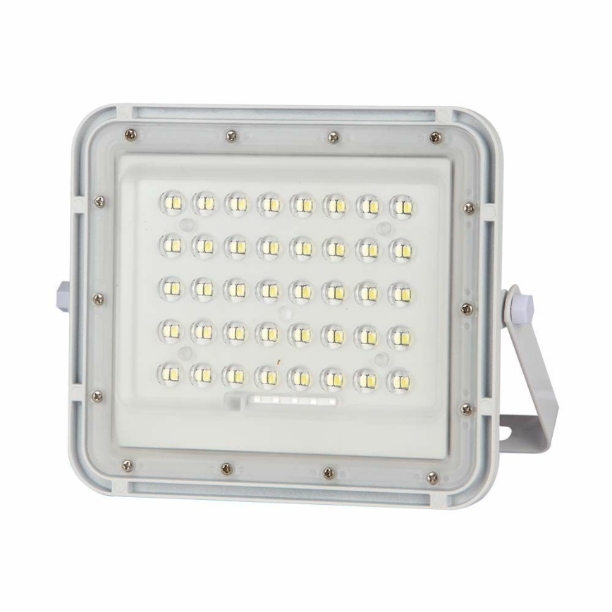 LED Zewnętrzny naświetlacz solarny LED/10W/3,2V IP65 4000K biały + pilot