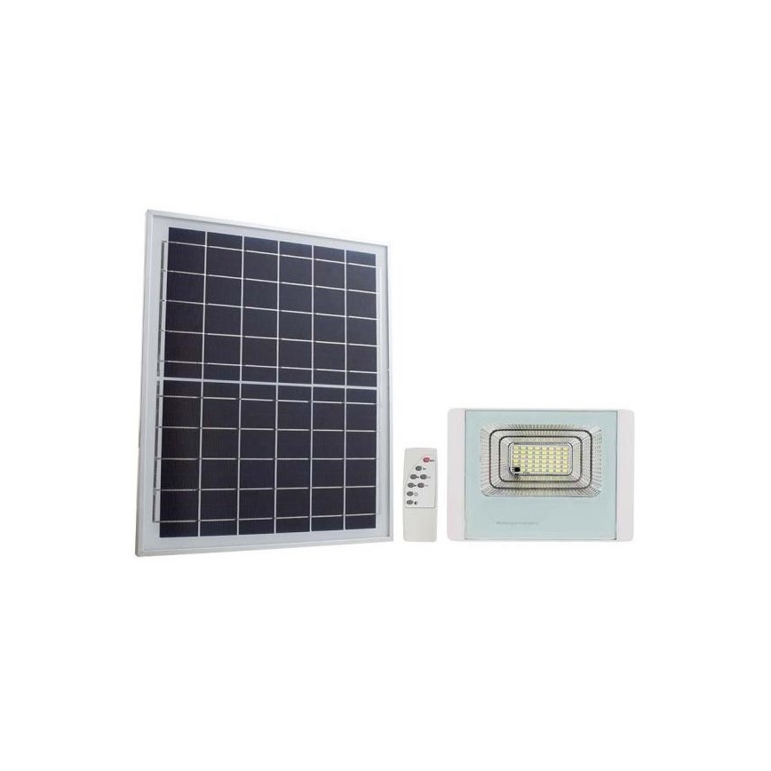 LED Zewnętrzny naświetlacz solarny LED/12W/3,2V IP65 6400K + pilot zdalnego sterowania