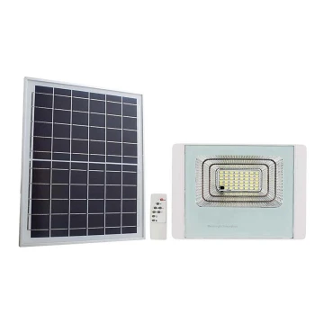 LED Zewnętrzny naświetlacz solarny LED/20W/3,2V IP65 6400K + pilot zdalnego sterowania