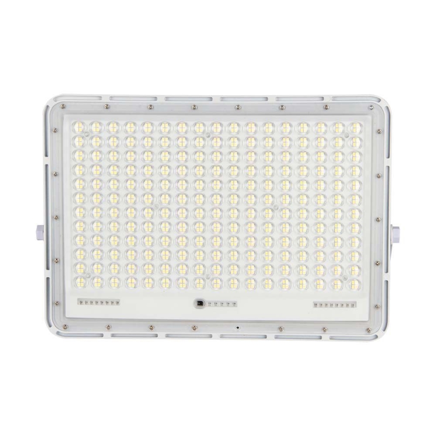 LED Zewnętrzny naświetlacz solarny LED/30W/3,2V 4000K biała + IP65 + Pilot zdalnego sterowania