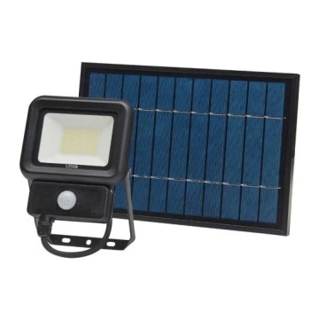 LED Zewnętrzny reflektor solarny z czujnikiem LED/20W/3,7V 6500K IP65