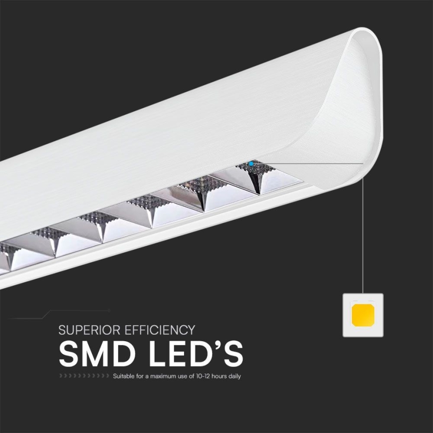 LED Żyrandol na lince LED/36W/230V 3000/4000/6400K biały