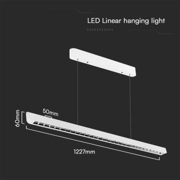 LED Żyrandol na lince LED/36W/230V 3000/4000/6400K biały