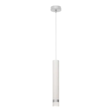 LED Żyrandol na lince TUBA 1xGU10/4,8W/230V biały/matowy chrom