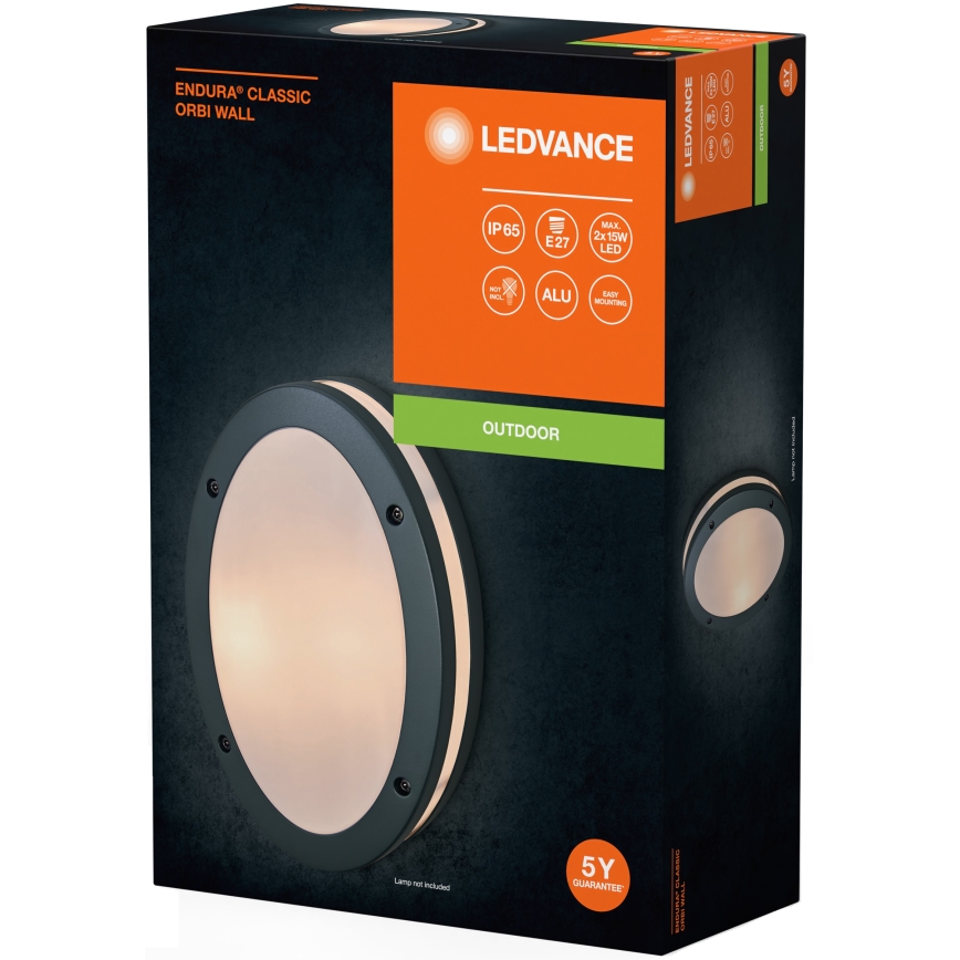 Ledvance - Kinkiet zewnętrzny ORBI 2xE27/18W/230V IP65