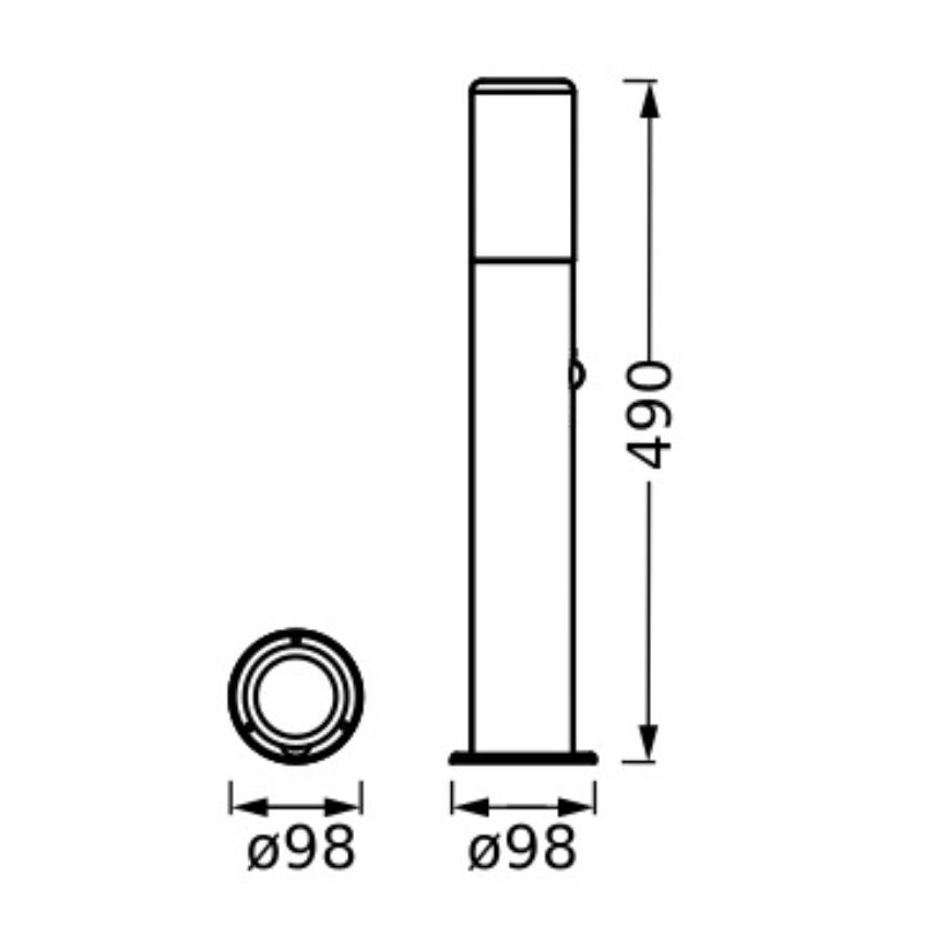 Ledvance - Lampa zewnętrzna z czujnikiem FIGO CYLINDER 1xE27/20W/230V IP44