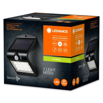 Ledvance - LED Kinkiet solarny z czujnikiem MOTYL LED/1,5W/3,7V IP65