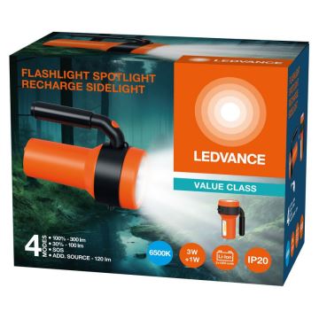 Ledvance - LED Latarka akumulatorowa z power bankiem FLASHLIGHT LED/3W/5V 2400mAh