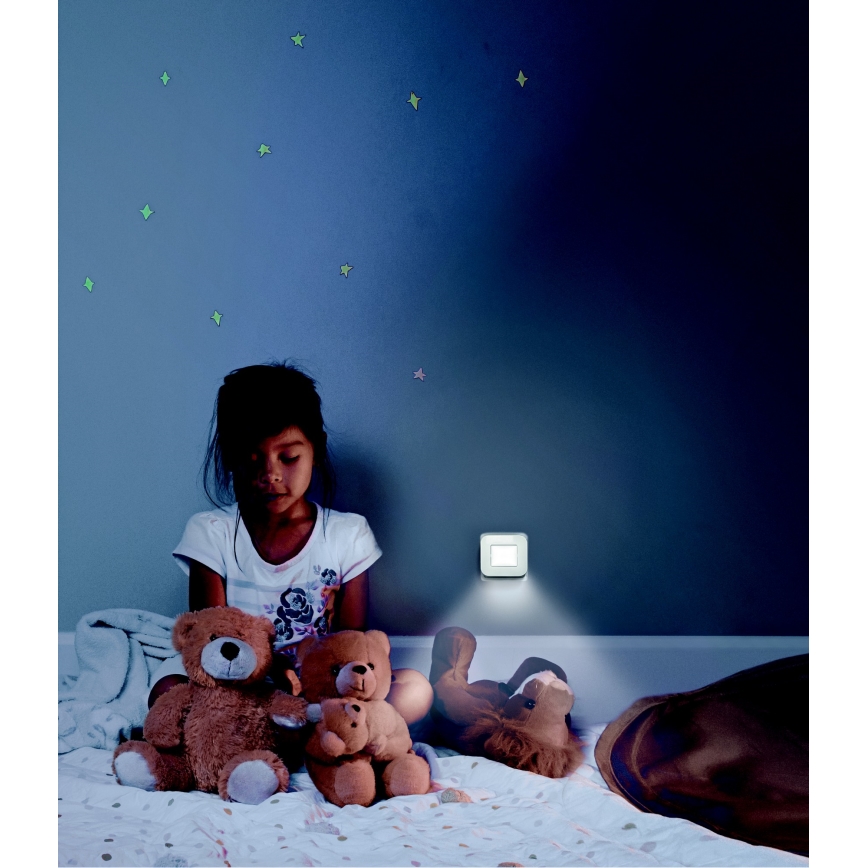 Ledvance - LED Oświetlenie nocne z czujnikiem LUNETTA LED/0,2W/230V