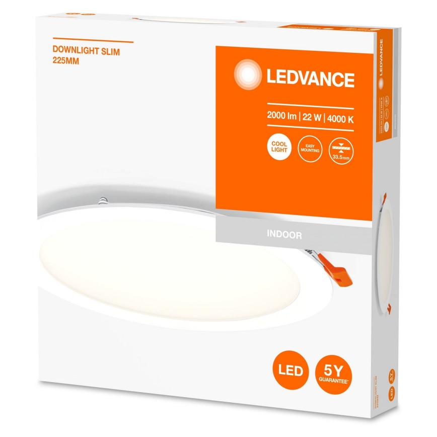 Ledvance - LED Oświetlenie wpuszczane SLIM LED/22W/230V 4000K