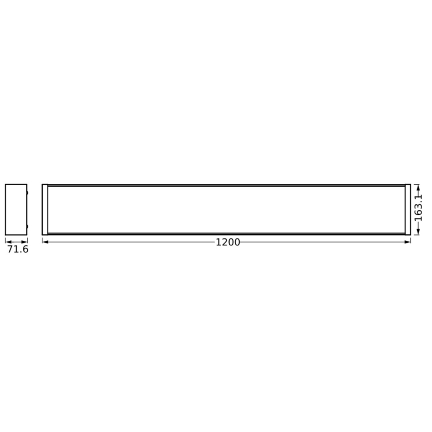 Ledvance - LED Plafon ściemnialny OFFICE LINE LED/40W/230V 120 cm + pilot zdalnego sterowania