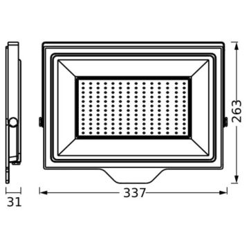 Ledvance - LED Zewnętrzny reflektor ścienny FLOODLIGHT ESSENTIAL LED/150W/230V IP65