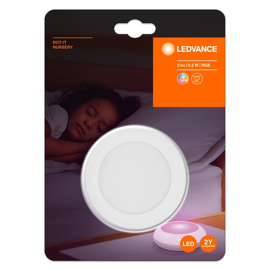 Ledvance - LED RGB Dotykowe oświetlenie orientacyjne DOT-IT LED/0,2W/4,5V