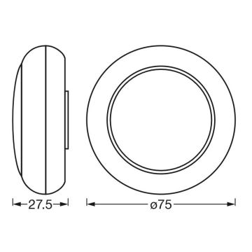 Ledvance - LED RGB Dotykowe oświetlenie orientacyjne DOT-IT LED/0,2W/4,5V