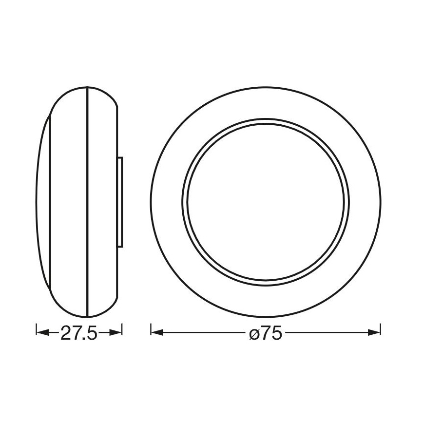 Ledvance - LED RGB Dotykowe oświetlenie orientacyjne DOT-IT LED/0,2W/4,5V