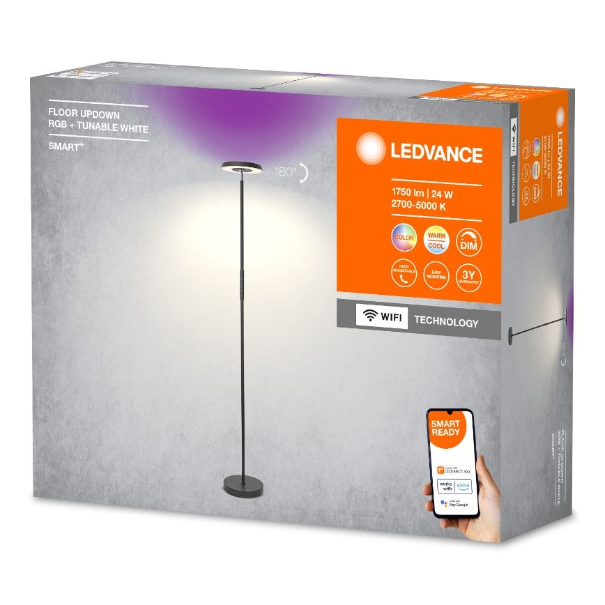 Ledvance - LED RGBW Ściemnialna lampa podłogowa SMART+ FLOOR LED/13,5W/230V 2700-5000K Wi-Fi