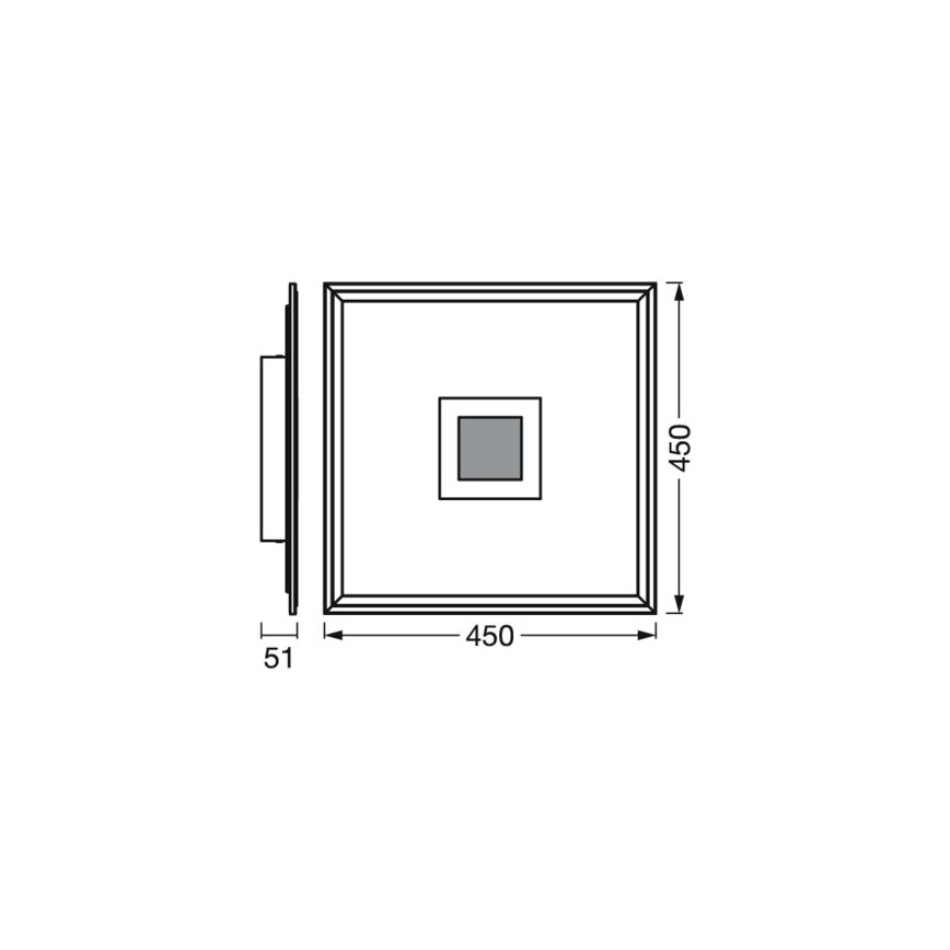 Ledvance - LED RGBW Ściemnialny plafon SMART+ PLANON LED/24W/230V 2700-6500K Wi-Fi