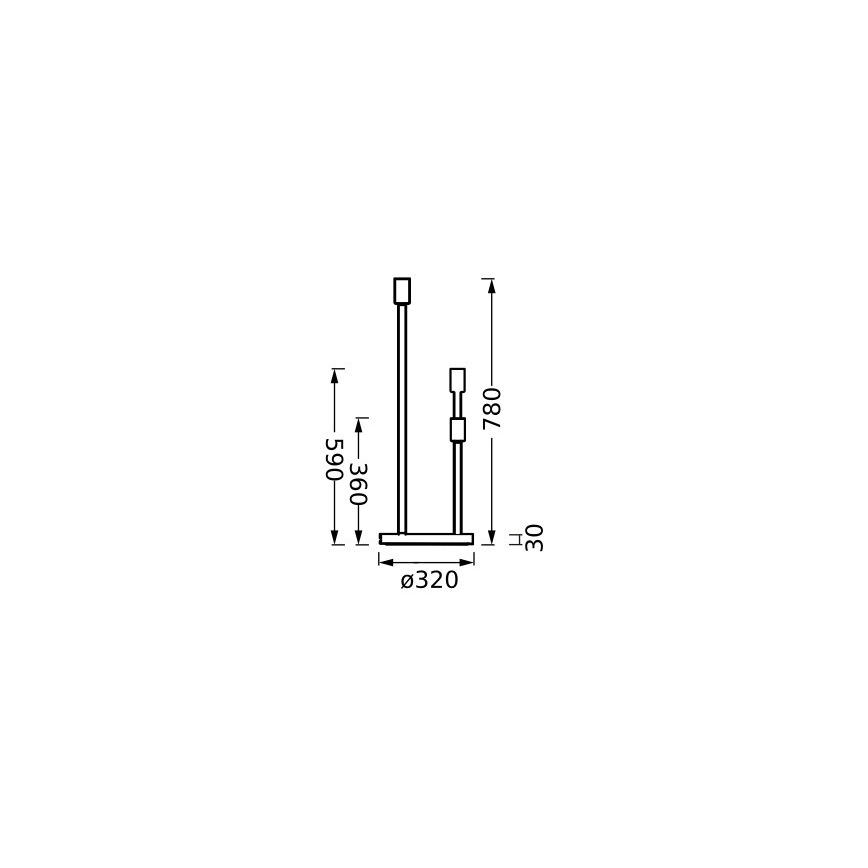 Ledvance - Noga lampy DECOR STICK 3xE27/40W/230V beżowy
