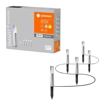 Ledvance - SET 5x LED RGBW Lampa zewnętrzna SMART+ GARDEN POLE 5xLED/5,7W/230V IP65 Wi-Fi