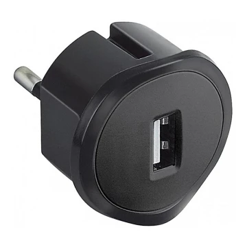 Legrand 50681 - Adapter USB do gniazda 230V/1,5A czarny