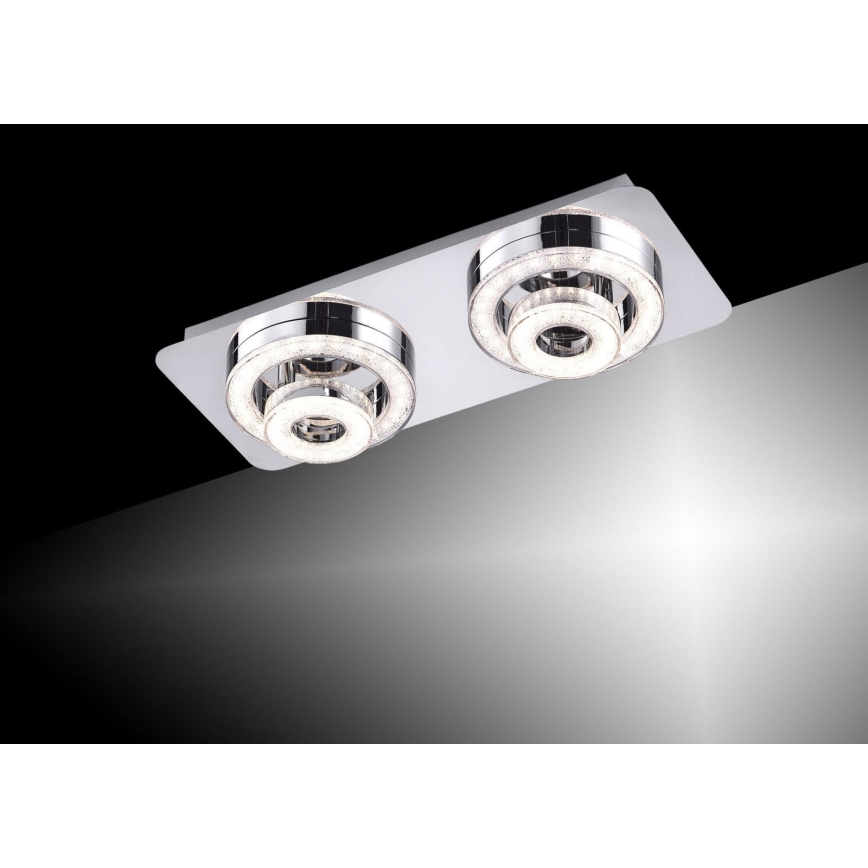 Leuchten Direkt 14521-17 - LED Plafon TIM 2xLED/2,8W/230V + 2xLED/3,1W