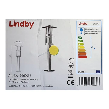 Lindby - Lampa zewnętrzna ERINA 1xE27/60W/230V IP44