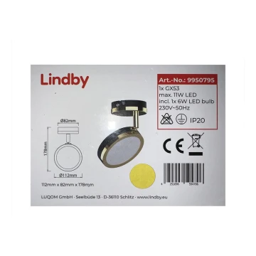 Lindby - LED Oświetlenie punktowe 1xG53/6W/230V