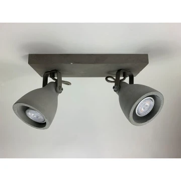 Lindby - LED Oświetlenie punktowe KADIGA 2xGU10/5W/230V beton